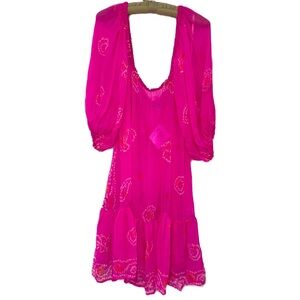 Juliet Dunn London NWT Unlined Silk Dress with Pockets One Size